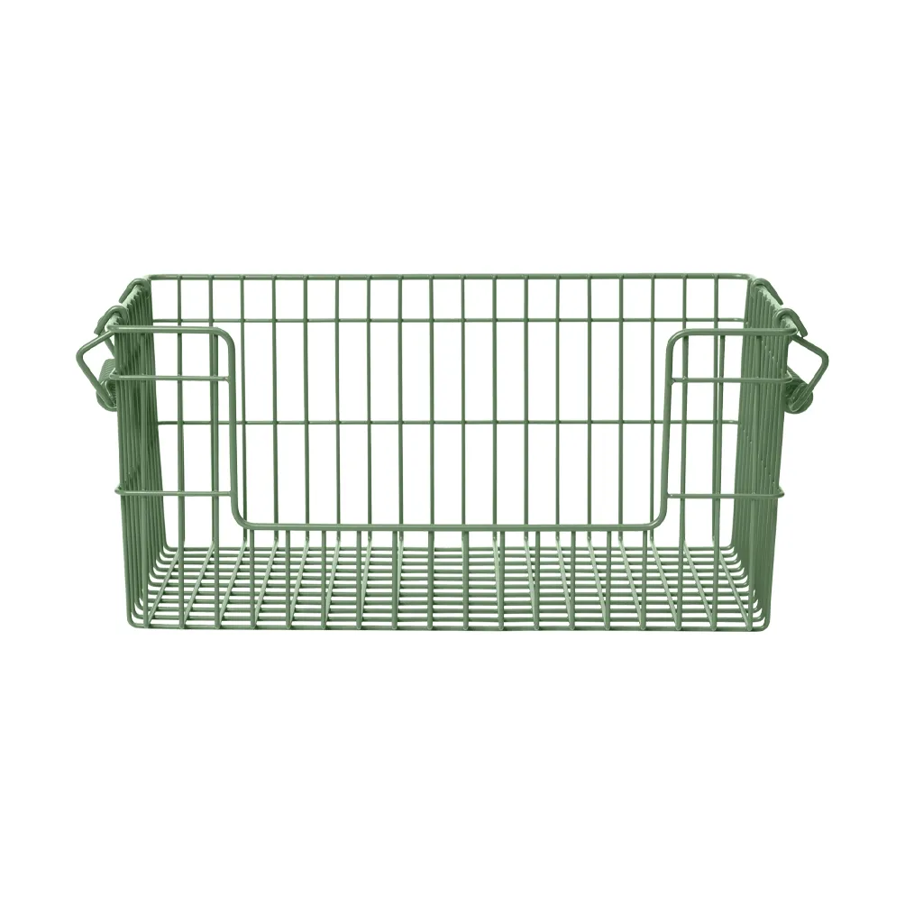 Cala kori pinottava 2-pakkaus, Verdant green, 28,7x18x13 cm Ferm Living
