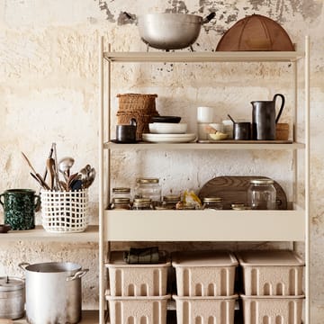 Ceramic punottu kori Ø 23,5 cm - Off white - Ferm Living