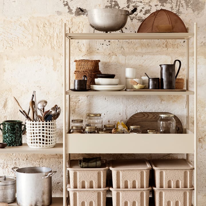 Ceramic punottu kori Ø 23,5 cm, Off white Ferm Living
