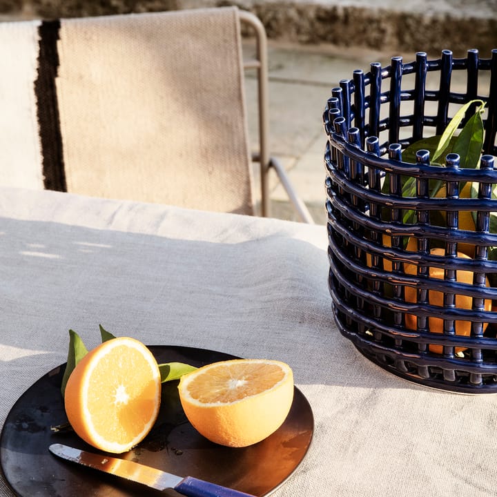 Ceramic punottu kori Ø 23,5 cm, Sininen Ferm Living