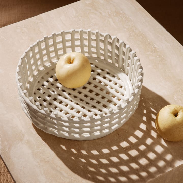 Ceramic punottu kulho, Off-white Ferm Living