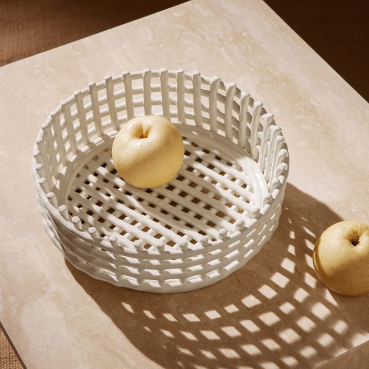 Ceramic punottu kulho, Off-white Ferm Living