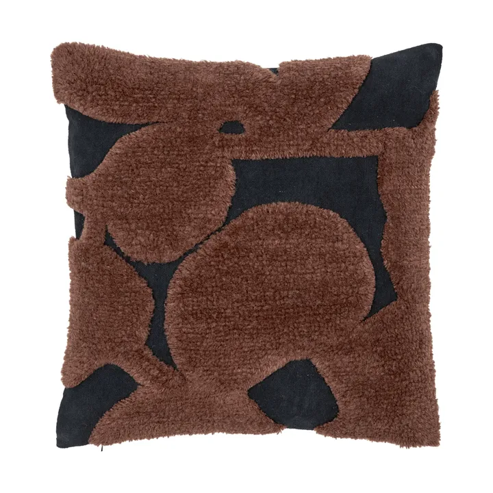 Cilla tuftattu tyyny - Black-dark chocolate 50x50 cm - Ferm Living
