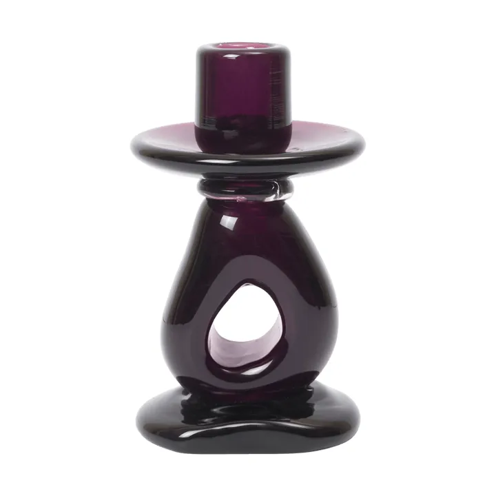 Damo kynttilänjalka 16 cm - Tumma viinirypäle - Ferm Living