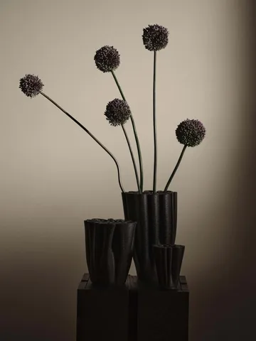 Dedali maljakko 11 cm - Tummanruskea - Ferm Living