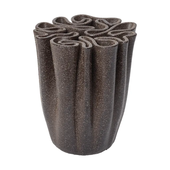 Dedali maljakko 18 cm - Tummanruskea - Ferm Living