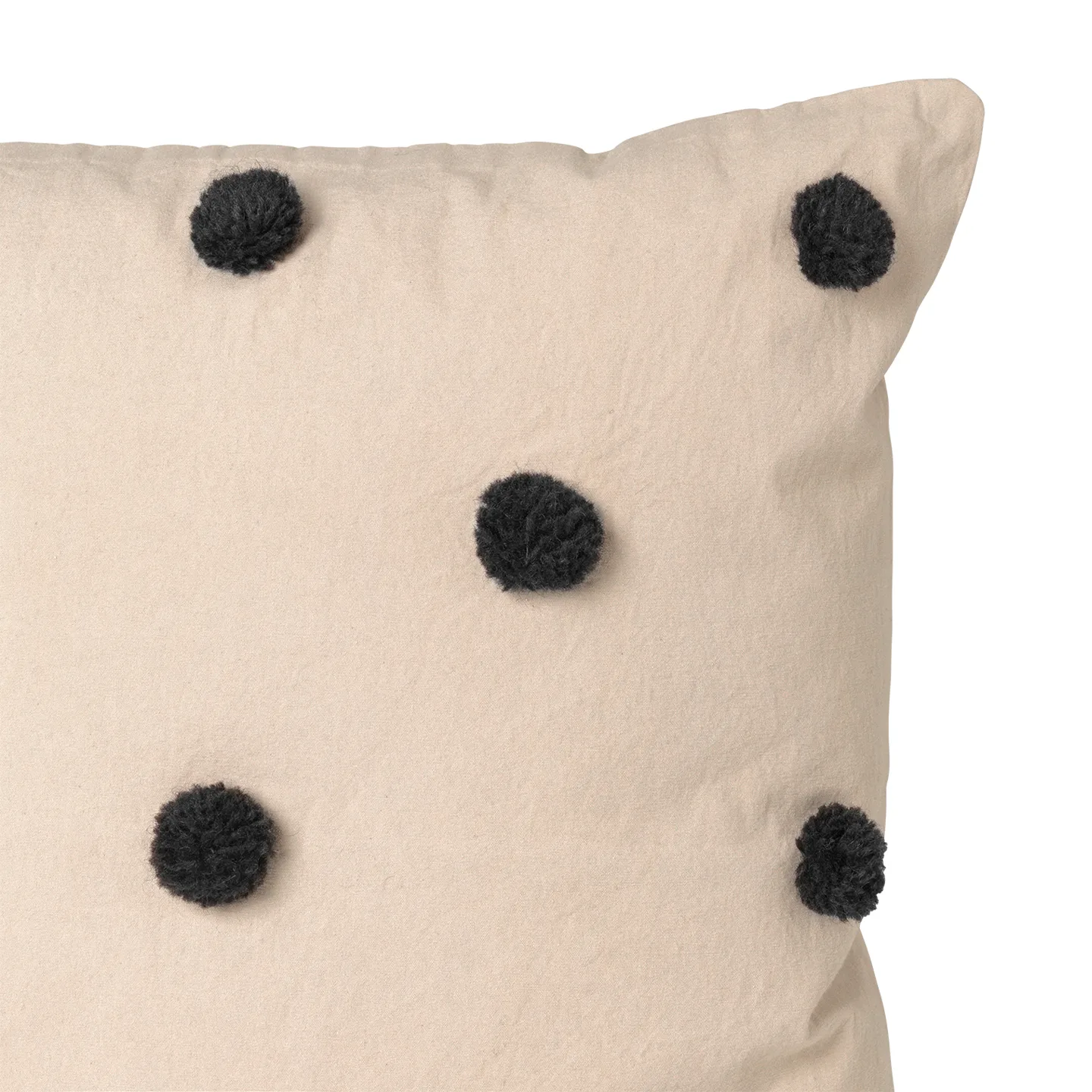 Dot tyyny 50x50 cm, Sand-black Ferm Living