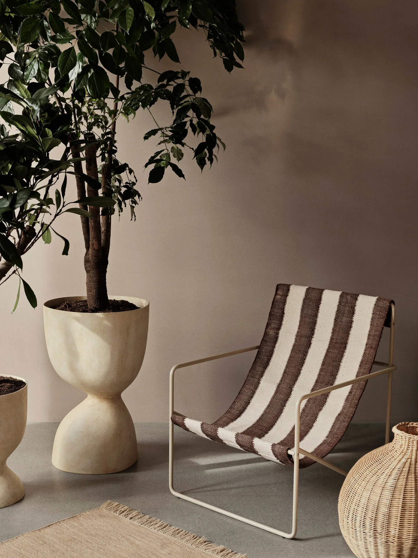 Evoke ruukku 70 cm, Warm Sand Ferm Living
