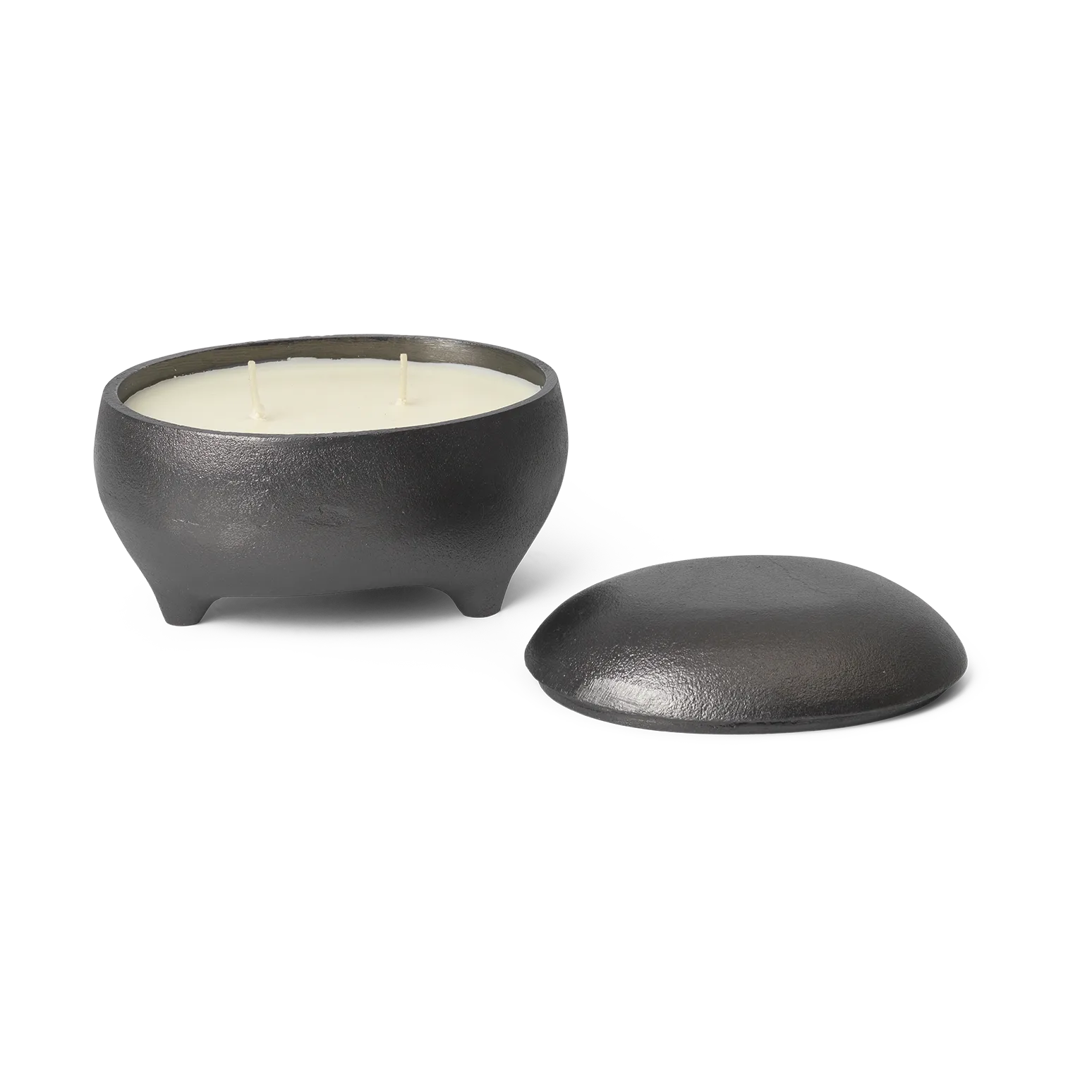 Evoke twin kynttilä purkissa, Mustaksi hapettunut alumiini Ferm Living