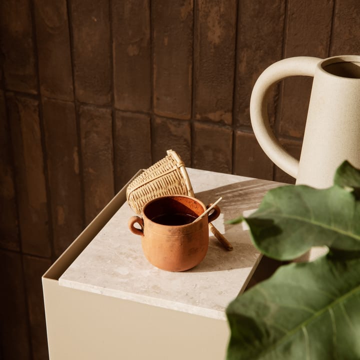 Ferm Living plant box -marmoritarjotin, Beige Ferm Living