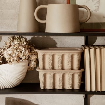Ferm säilytyslaatikko paperi pieni, 2-pakkaus - Ruskea - Ferm Living