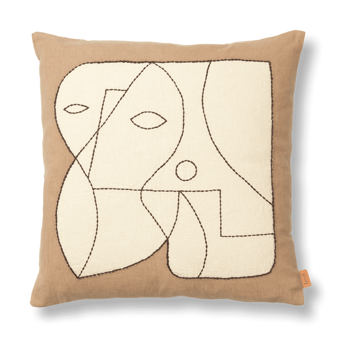 Figure tyynynpäällinen 50x50 cm - Tummanharmaa-vaalea - Ferm Living
