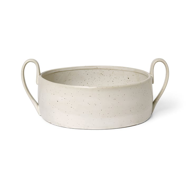 Flow Centrepiece -kulho - Off-white speckle - Ferm Living
