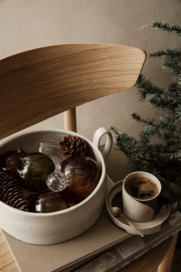 Flow Centrepiece -kulho, Off-white speckle Ferm Living