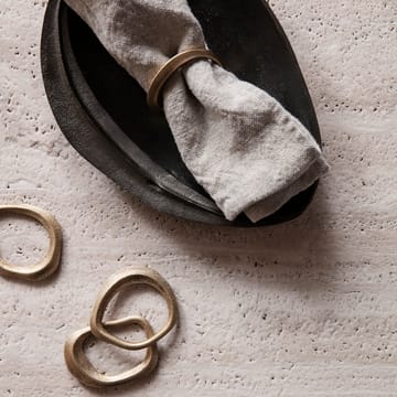 Flow serviettirengas, 4-pakkaus - Messinki - Ferm Living