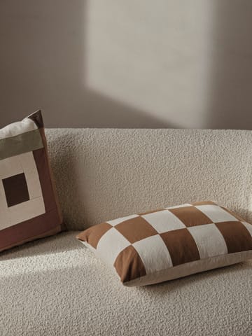 Fold patchwork tyynynpäällinen 40x60 cm - Sugar kelp-undyed - Ferm Living