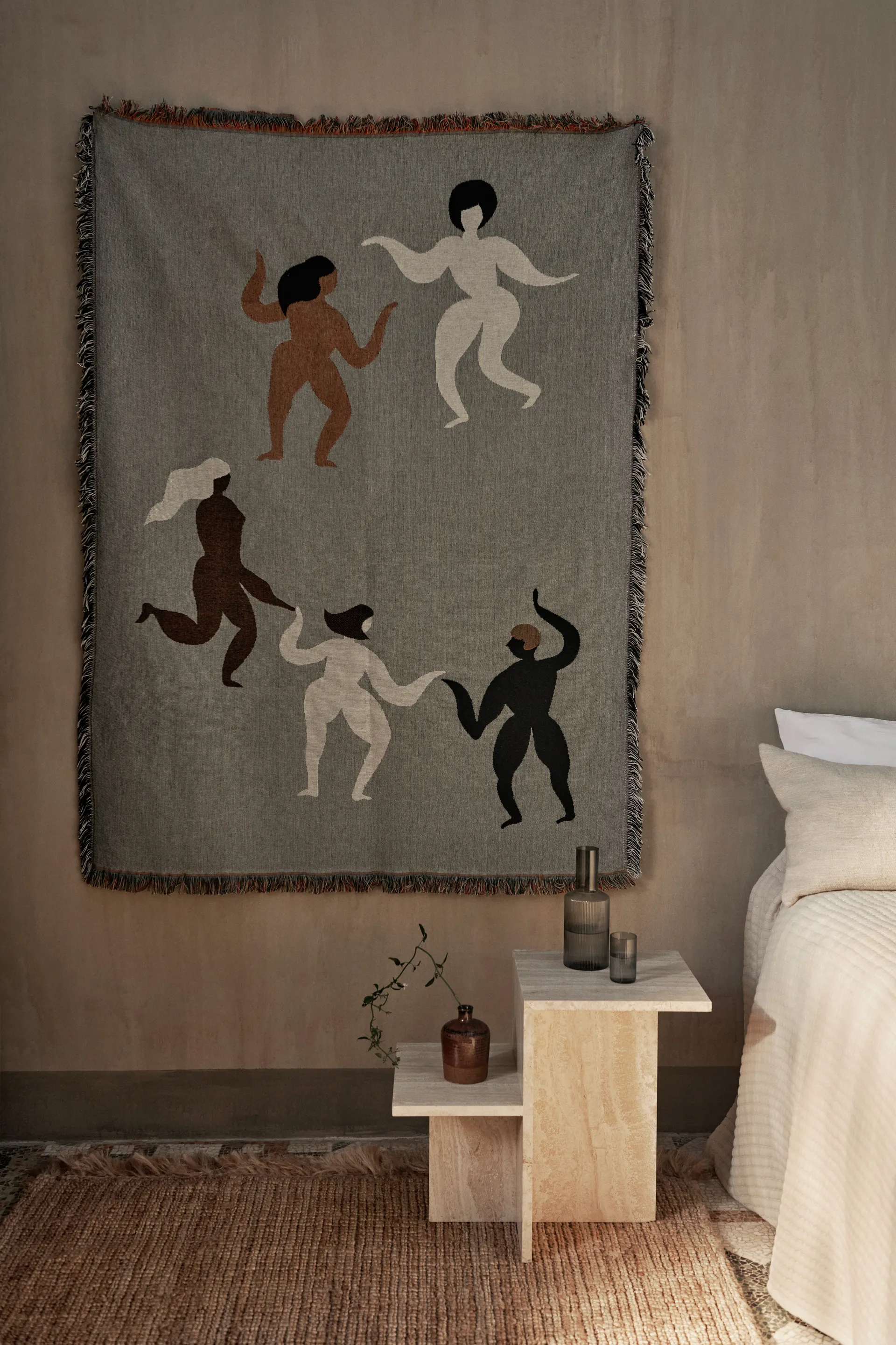Free tapestry huopa 120 x 170 cm, Grey Ferm Living