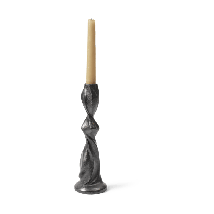 Gale kynttilänjalka 25 cm, Blackened Aluminium Ferm Living