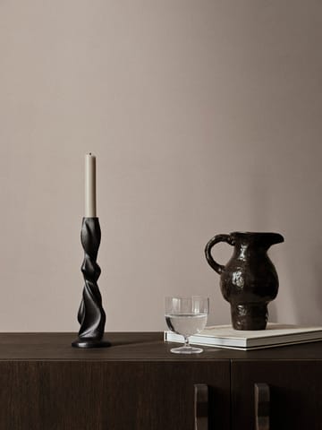 Gale kynttilänjalka 25 cm - Blackened Aluminium - Ferm Living