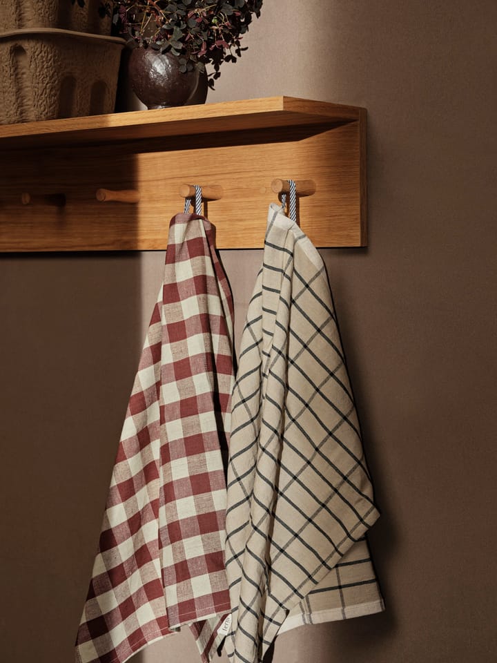 Hale keittiöpyyhe 50x70 cm, Cinnamon-grey green Ferm Living
