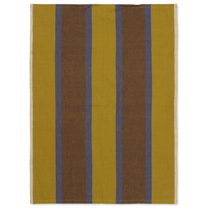 Hale keittiöpyyhe 50x70 cm - Lime-bright blue-chocolate - Ferm Living