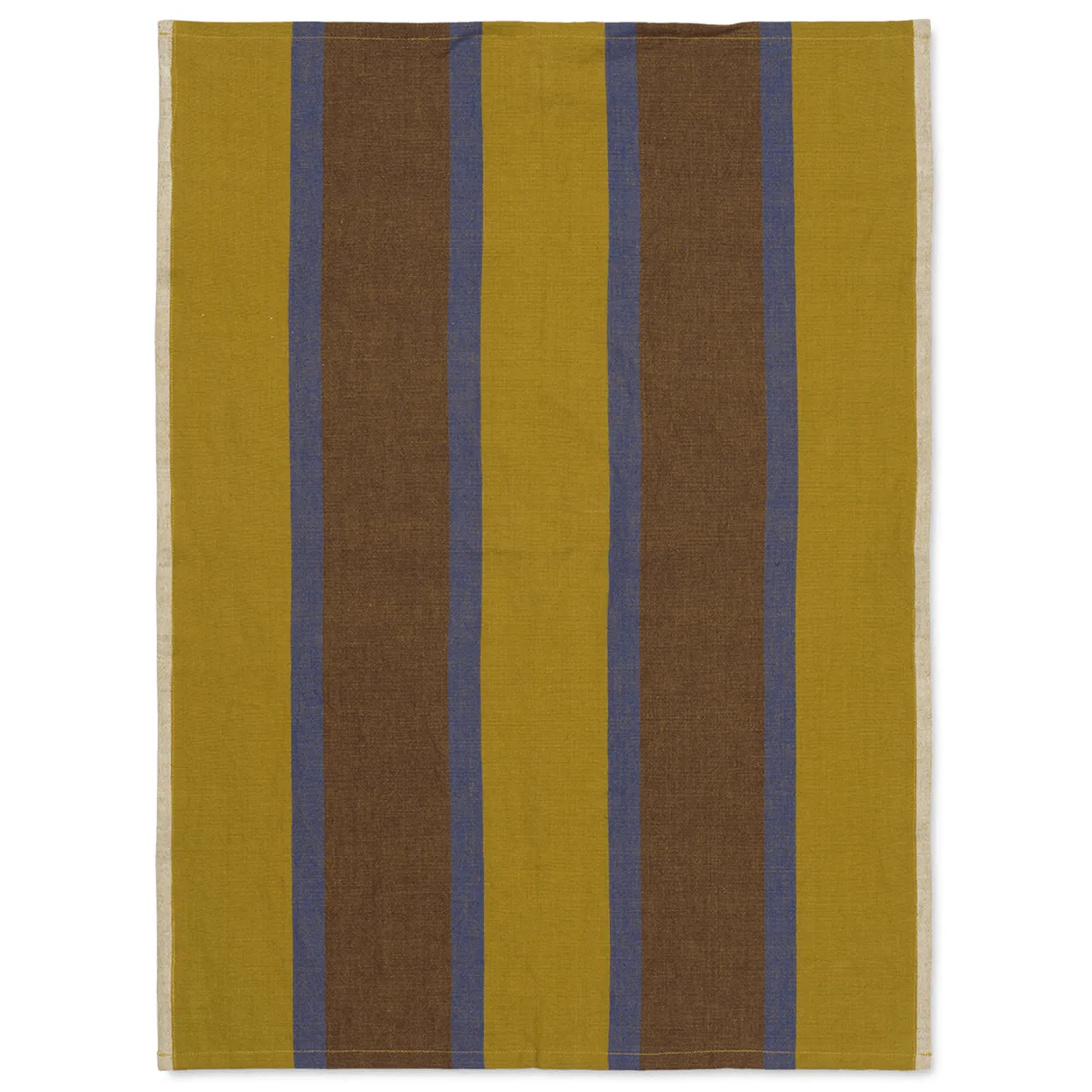 Ferm Living Hale keittiöpyyhe 50x70 cm Lime-bright blue-chocolate