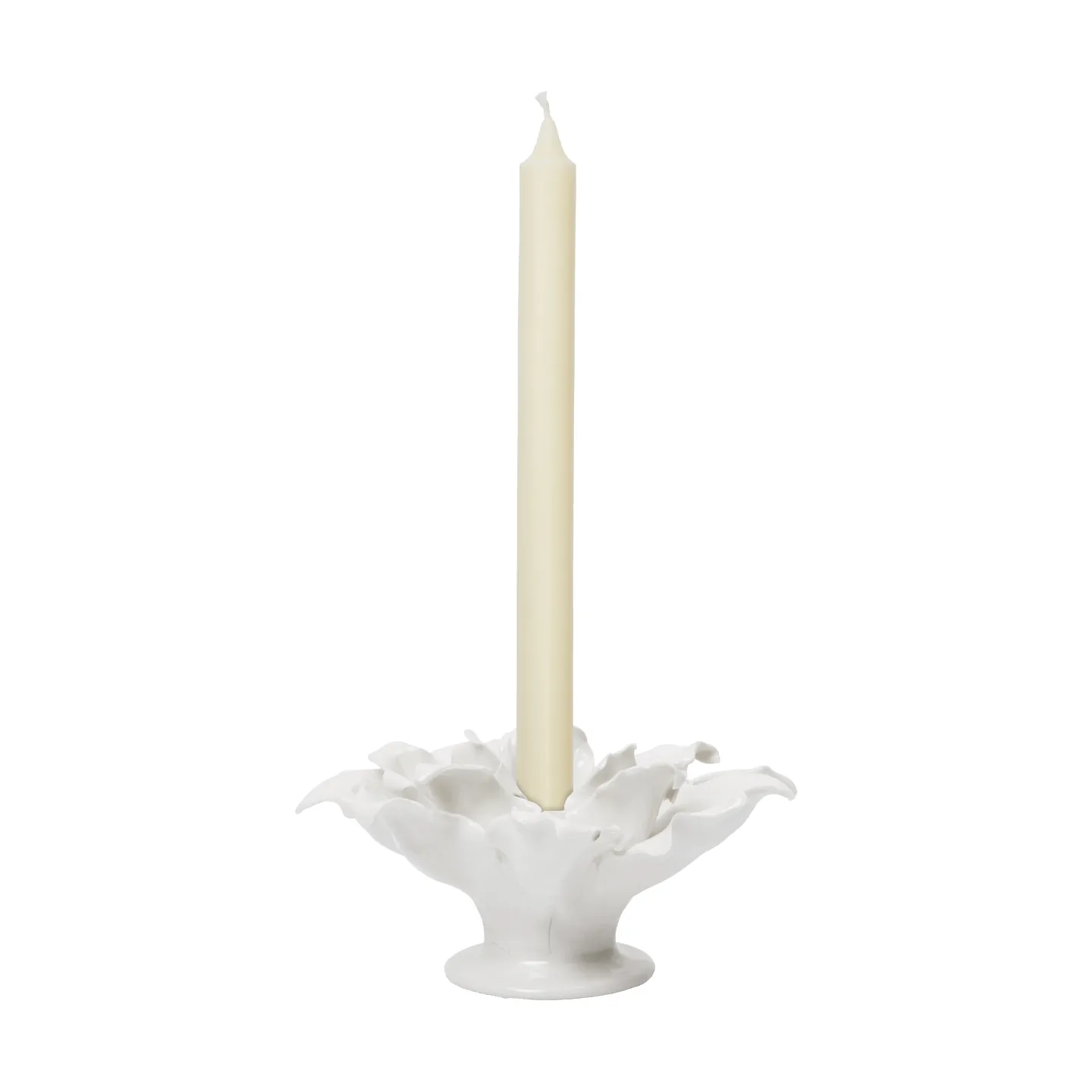 Holly Leaf kynttilänjalka, off-white Ferm Living