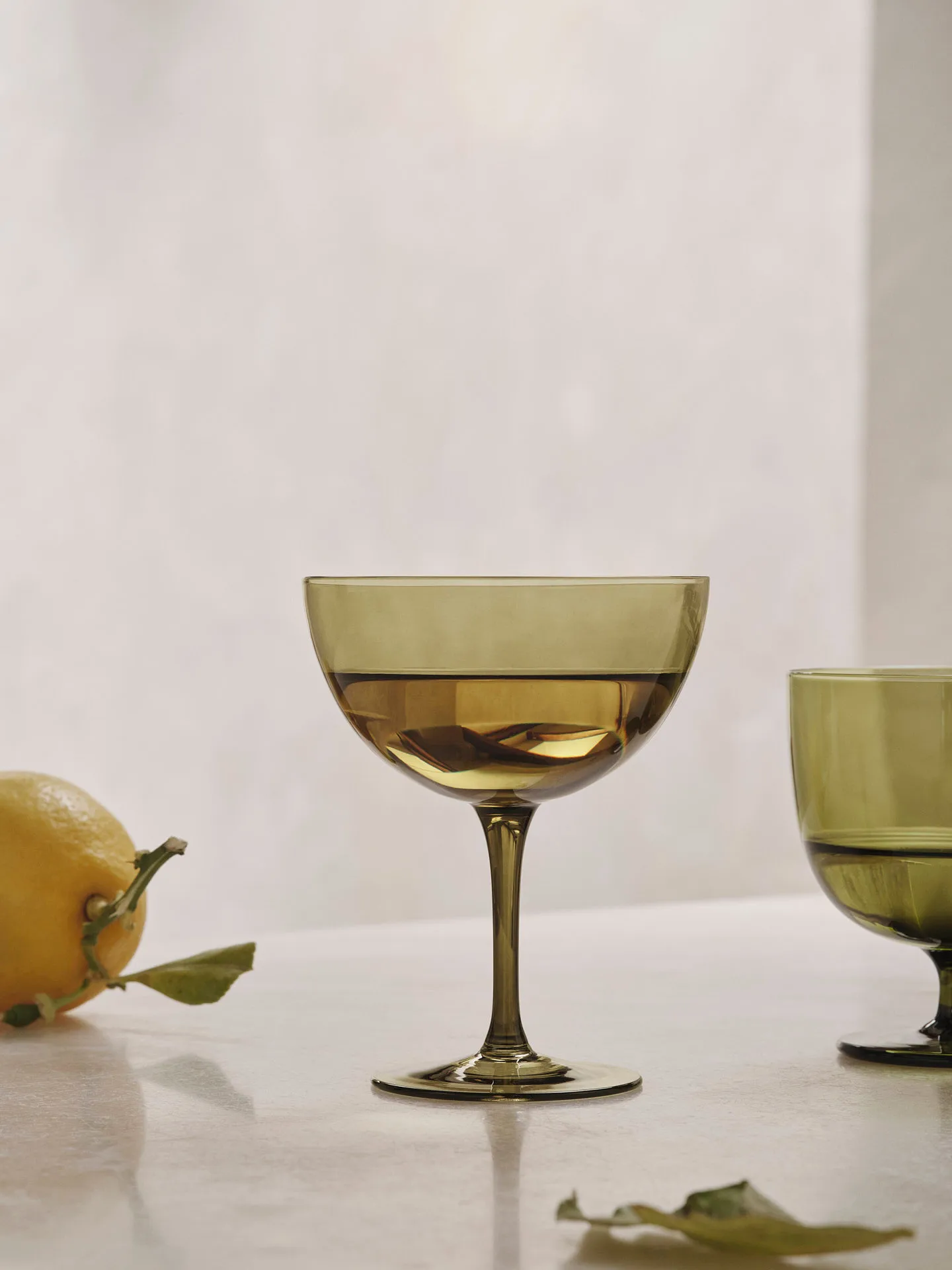 Host cocktaillasi 24 cl 2-pakkaus, Moss green Ferm Living