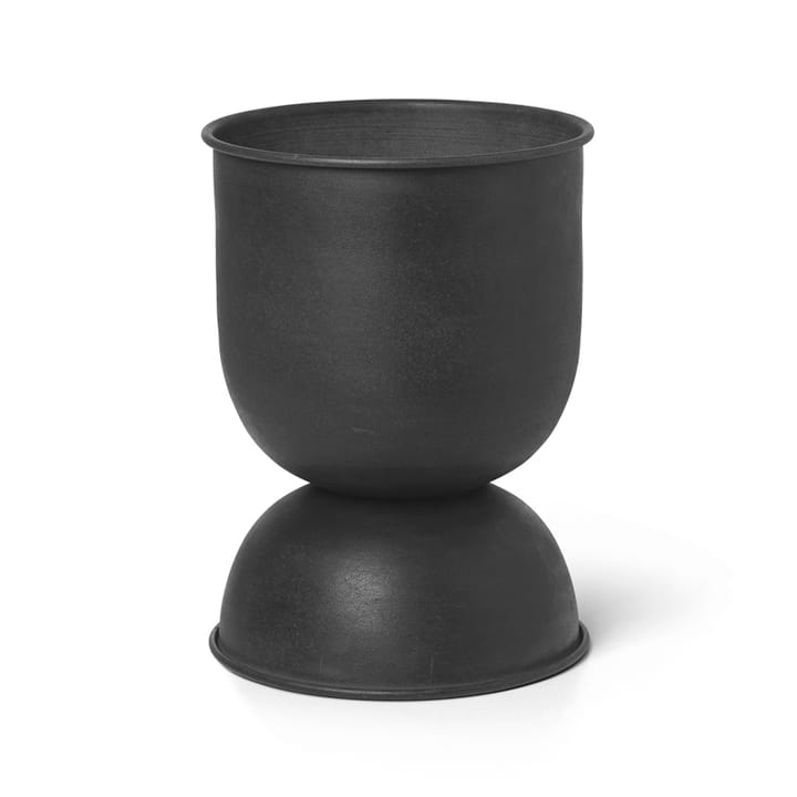 Hourglass ruukku extra small Ø21 cm - Musta-tummanharmaa - Ferm Living