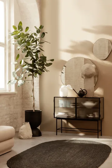 Hourglass ruukku, medium Ø40 cm - Musta-tummanharmaa - Ferm Living