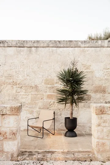 Hourglass ruukku, medium Ø40 cm - Musta-tummanharmaa - Ferm Living