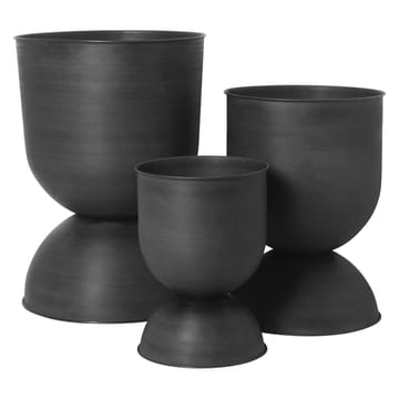 Hourglass ruukku, medium Ø41 cm - Musta-tummanharmaa - Ferm Living