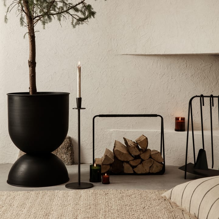Hourglass ruukku, suuri Ø50 cm, Musta-tummanharmaa Ferm Living