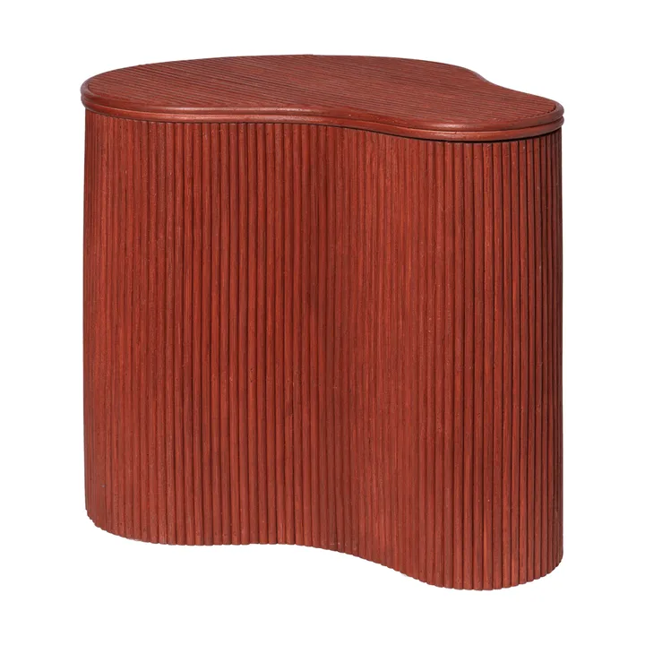 Isola sivupöytä säilytystilalla - Oxide red - Ferm Living