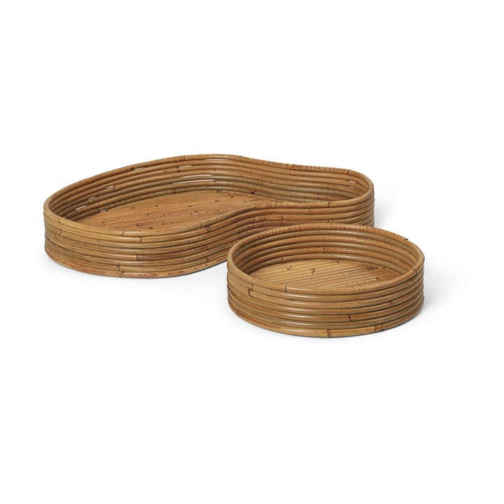 Isola tarjotin 2 osaa - Natural Stained - Ferm Living