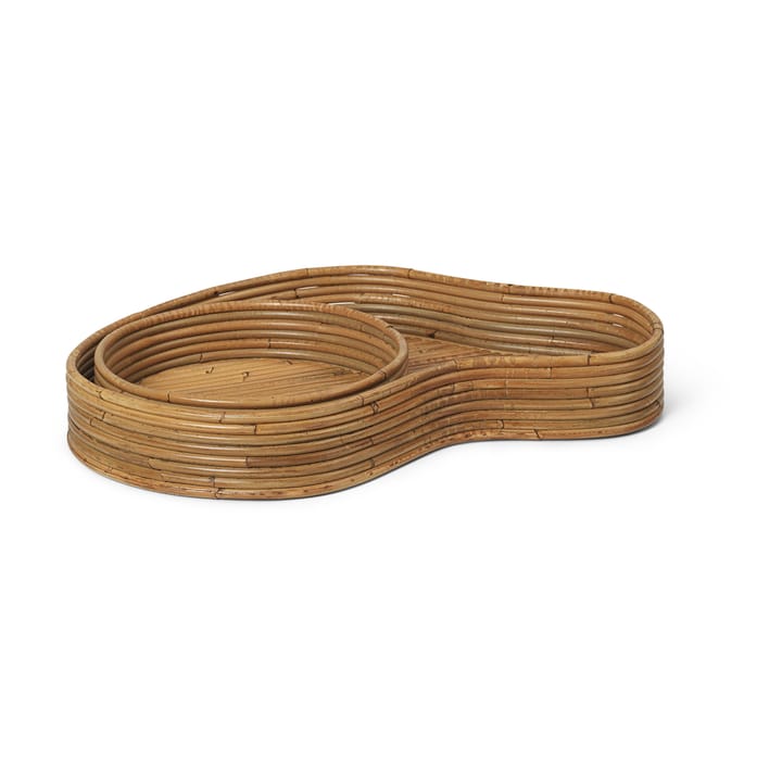 Isola tarjotin 2 osaa, Natural Stained Ferm Living