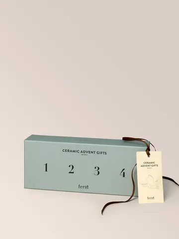 Keraamiset adventtilahjat 4 osaa - Monivärinen - Ferm Living