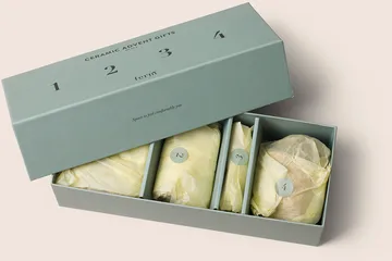 Keraamiset adventtilahjat 4 osaa - Monivärinen - Ferm Living