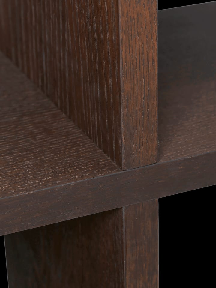 Kona kirjahylly 2x2, Dark stained Ferm Living