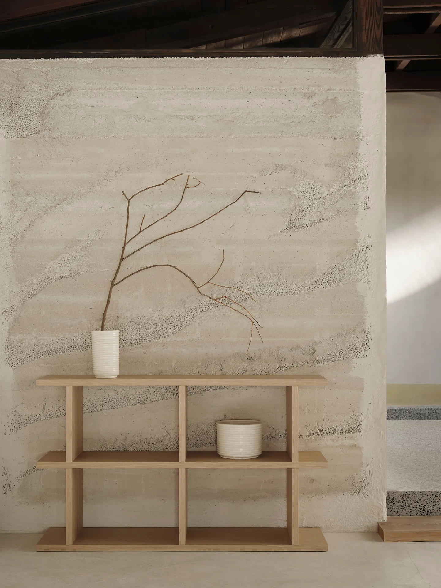 Kona kirjahylly 2x2, Natural Ferm Living