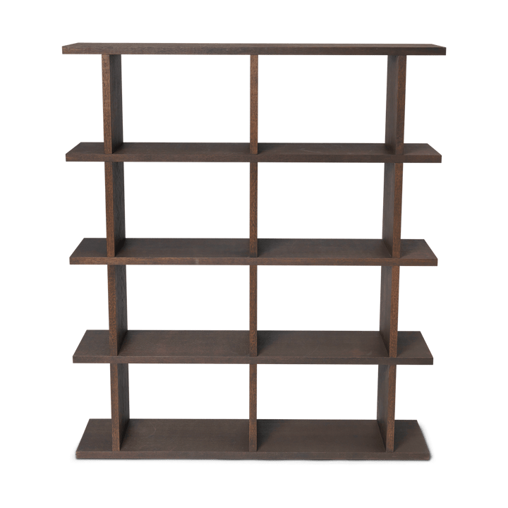 Kona kirjahylly 2x4 - Dark stained - Ferm Living