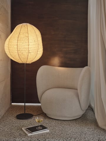 Kurbis lattiavalaisin high - Natural-black - Ferm Living
