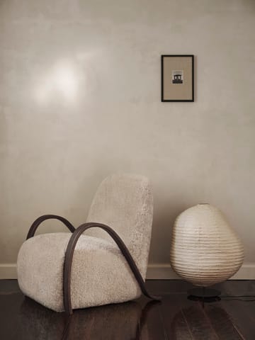 Kurbis lattiavalaisin low - Natural-black - Ferm Living