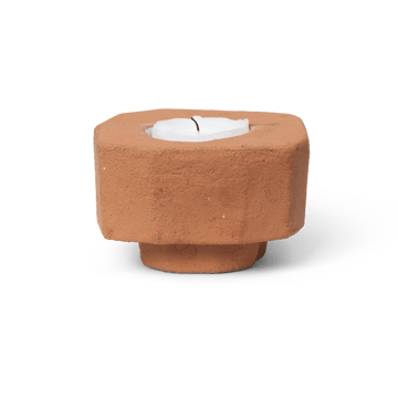Kurinu kynttilänjalka - Terracotta - Ferm Living