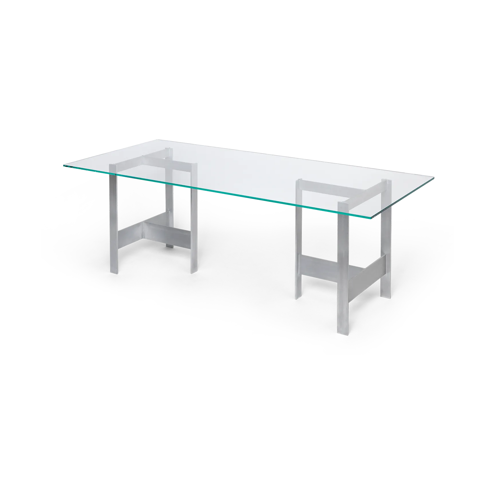 Lager ruokapöytä 90x200 cm, Glass-aluminium Ferm Living