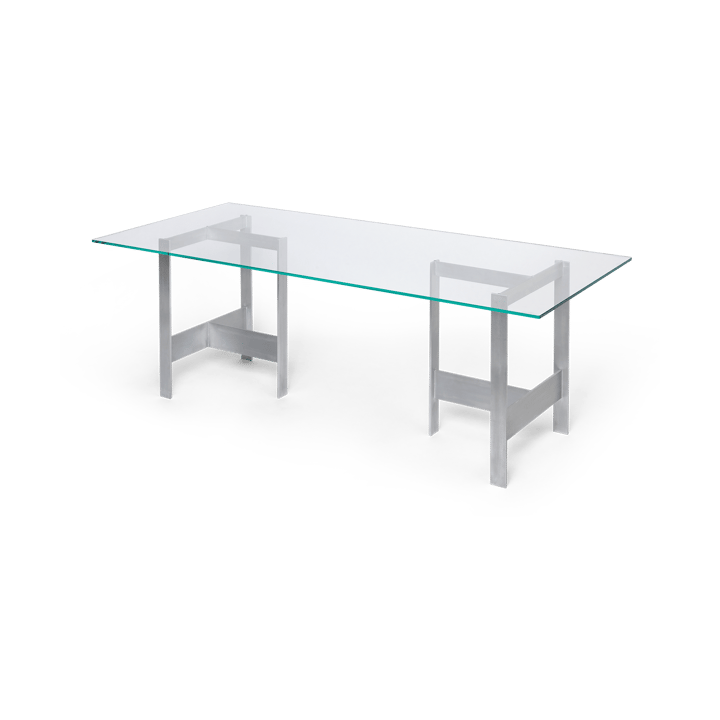 Lager ruokapöytä 90x200 cm - Glass-aluminium - Ferm Living