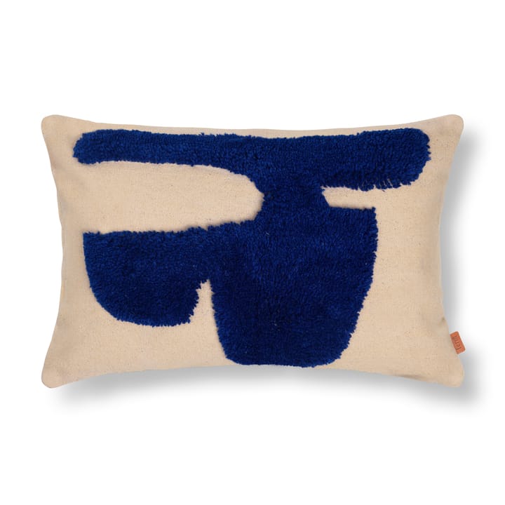 Lay suorakulmainen tyyny 40 x 60 cm - Sand / Bright Blue - Ferm Living