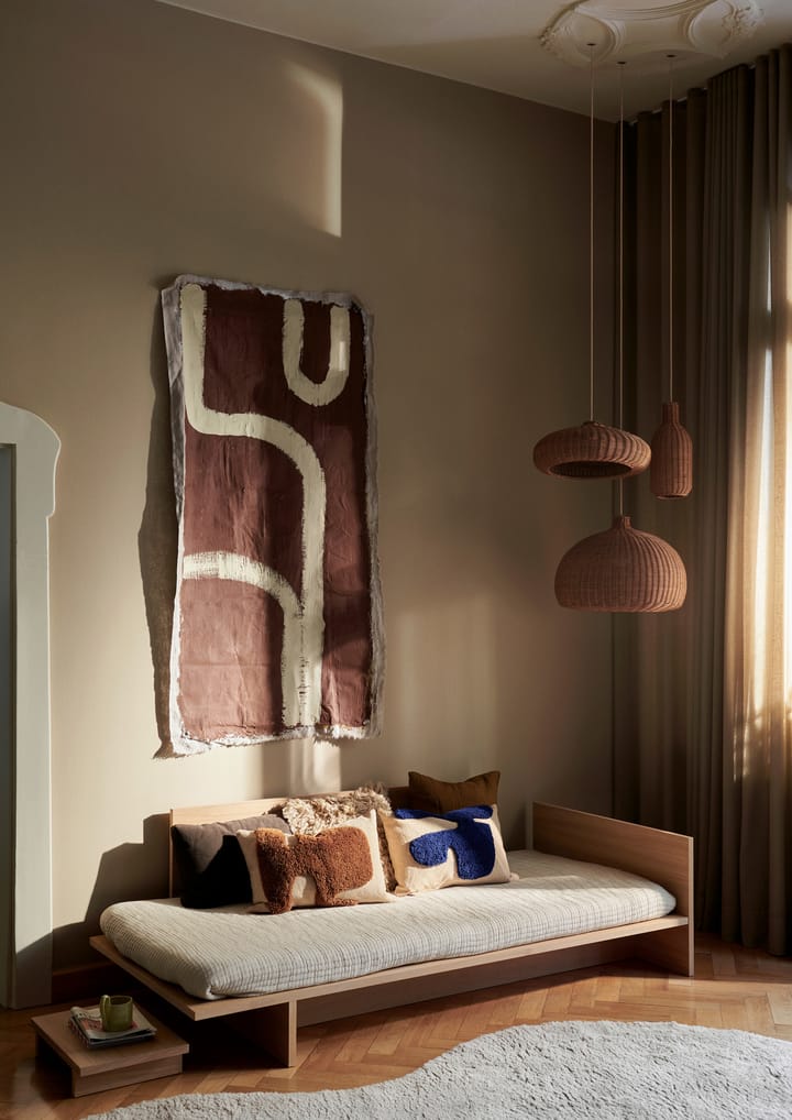 Lay suorakulmainen tyyny 40 x 60 cm, Sand / Bright Blue Ferm Living
