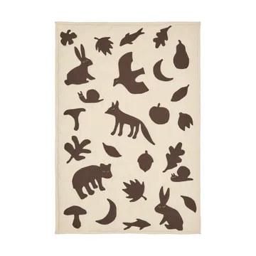 Lunden viltti - Off-white-dark chocolate, 80x110 cm - Ferm Living