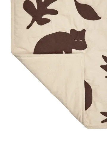 Lunden viltti - Off-white-dark chocolate, 80x110 cm - Ferm Living
